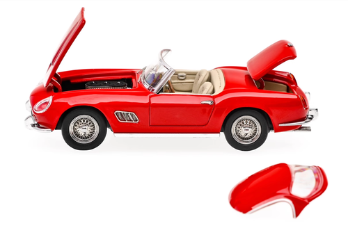 CR GFCC 1:64 Red 1960 250GT California Convertible SWB Model Diecast Metal Car - Picture 11 of 26
