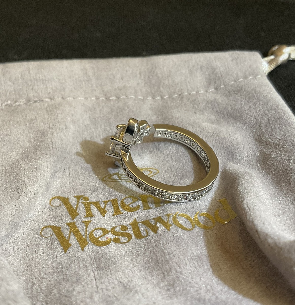 Vivienne Westwood Maitena Open Orb Ring size 7 New in box
