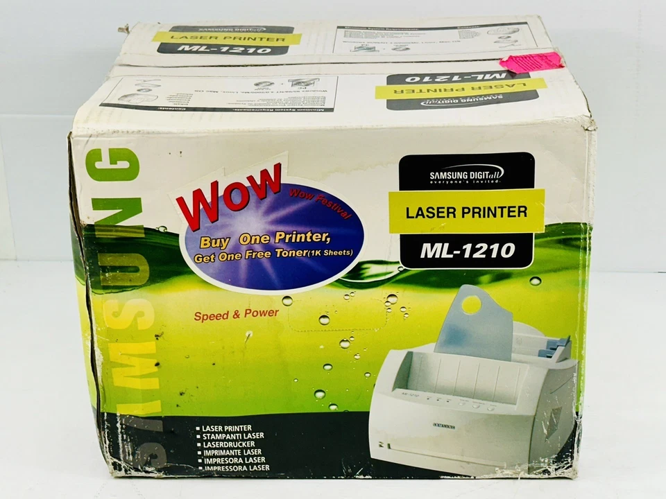 Samsung ML-1210 MONOCHROME LASER PRINTER New Sealed - Image 2 of 4