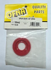 Vintage NOS OFNA Racing 42 Tooth 22 Pitch Spur Gear Plastic Red - Part 35942