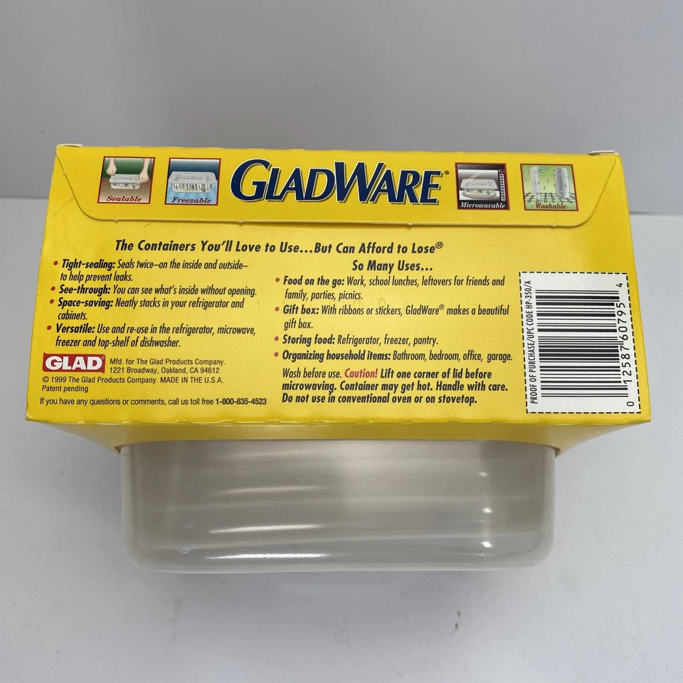 Contenedores de almacenamiento de alimentos Glad - Contenedor de entrada - 25 oz - 5 contenedores Foto 4 de 4