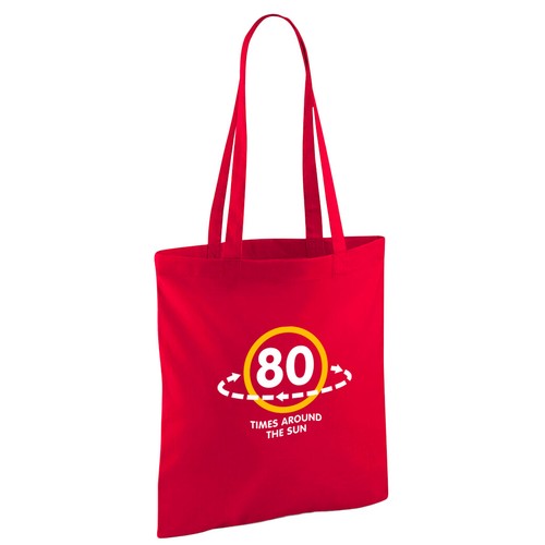 Bolsa de regalo de cumpleaños 80 años 80 idea de cumpleaños bolso ligero plegable reutilizable - Imagen 11 de 18