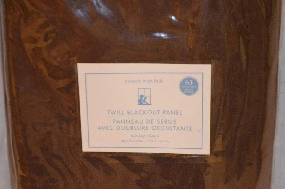 Nuevo Pottery Barn Niños Sarga Blackout Panel Cinturón Lazo 44 x 63 Juego De 2  Foto 4 de 4