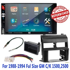 REFURBISHED 6.2" Bluetooth USB,AUX Car Stereo Radio Kit for 1988-94 GM C/K 1500