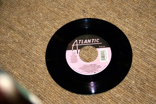 VINYL NEW 45 RECORD TRACY LAWRENCE "I"LL NEVER PASS THIS WAY AGAIN" - Picture 2 of 3