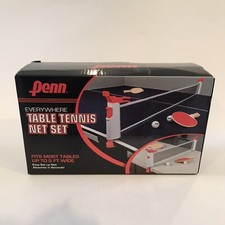 Penn Everywhere Table Tennis Net & Post Set 2 Paddles 3 Balls Retractable Net