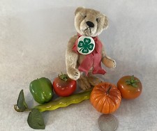 Vintage Miniature Mohair Artist Teddy Bear Fully Jointed 4 1/2  Tall 4H