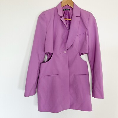 zara purple blazer dress Zara Women's Size 6-8 Sleeveless Mini Blazer Dress Purple (s) - Used Very Good