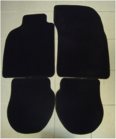 Tapis de sol Porsche 993 en moquette noire haute densité