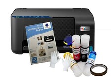 SUBLIMATION EPSON CONVERTED PRINTER BUNDLE INK SET  PAPER 100 SHEETS