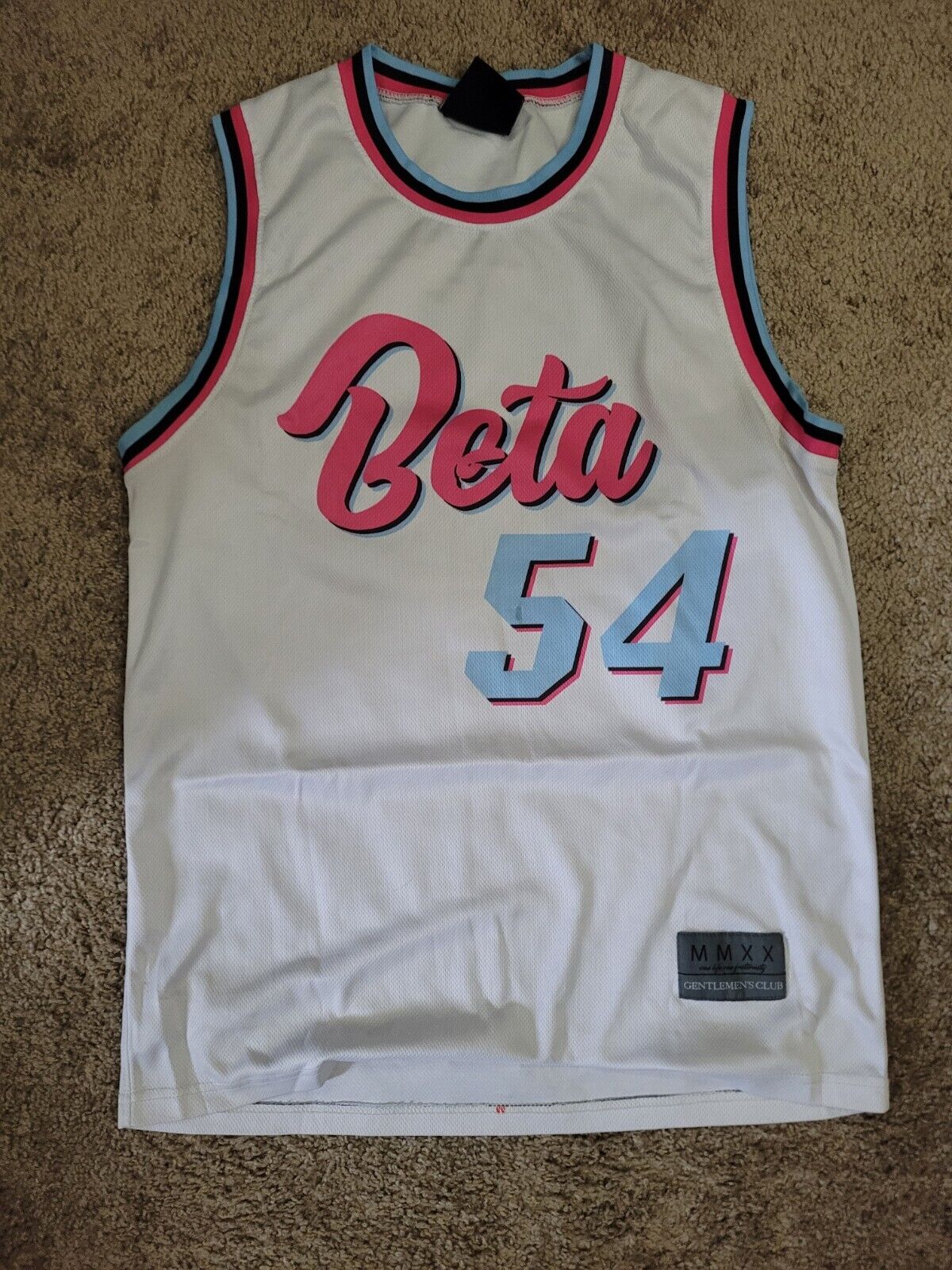Beta Theta Pi Fraternity Intramural Basketball Jersey/Miami Heat Style