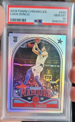PSA 10 RC Luka Doncic 2018-19 Panini Marquee Silver Holo True