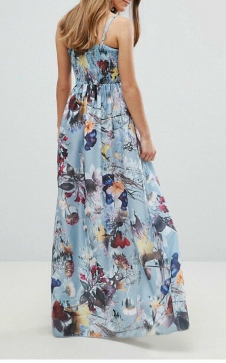 lilac long sleeve maxi dress Wholesale MOQ6 Plus Size Printed V-Neck Long Sleeve Maxi Dress