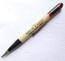 Vintage Champlin Possey Oil & Service Larned Belpre KS Advert Mech Pencil G3