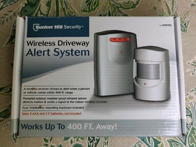 BUNKER HILL SECURITY WIRELESS DRIVEWAY ALERT SYSTEM ITEM NO. 93068 ~RR