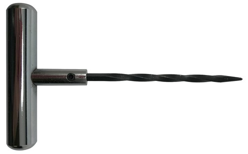 Steel Heavy Duty T-Handle Tire Plug Repair Tool W/ Spiral Probe Needle - Picture 2 of 5