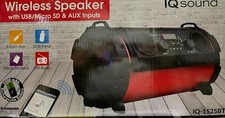 Supersonic - IQ-1525BTBLK - Portable Bluetooth Speaker System - Black