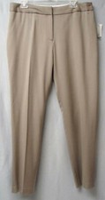 LIZ CLAIBORNE AUDRA Lined Stretch Wool Pants-Med Khaki-Misses' 14- NWT- 128