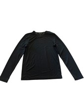 Tek Gear DryTek Base Layer Long Sleeve Shirt - Kids Size Large 14/16 - Black
