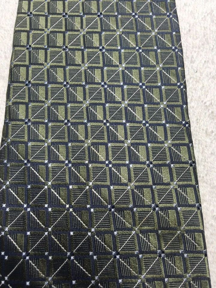 STAFFORD CORBATA HOMBRE VERDE CON GRIS 4 X 60 Foto 3 de 4