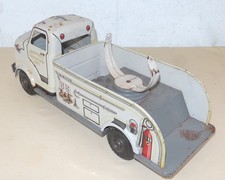 Camion De Transport Jouet Ancien – Tôle Peinte, Fabrication Française, XXe Siècle