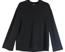 NEW,  Other Stories 100 Wool Tunic Sweater Crew Neck in black Size M S8139