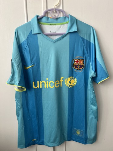 Nike Barcelona 2007/08 Ronaldinho 10 Away Retro Kit