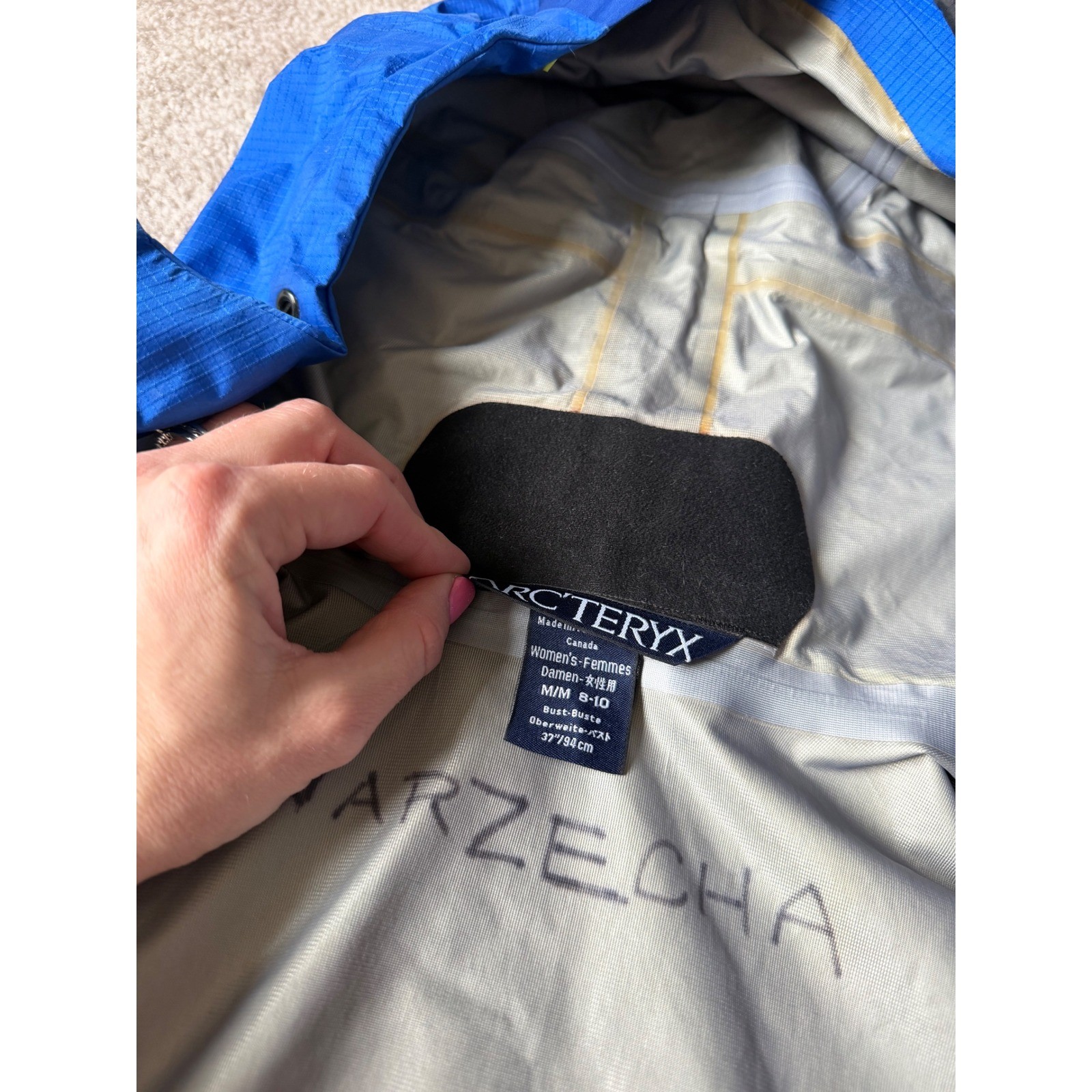 Arc'teryx Women's Jacket Hooded 2001 Y2K Alpha Gore-tex Blue Medium image 3
