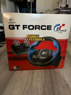 Logitech GT Force   Force Feedback   Lenkrad für PlayStation 2 Gran Turismo 3