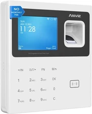 ANVIZ Time Clocks for Employees Small Business - W1 Pro Fingerprint Biometric