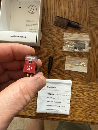 Audio-Technica AT-VM540ML Cartridge With RigB 500 Rigid body Upgrade - 第 1/8 張圖片