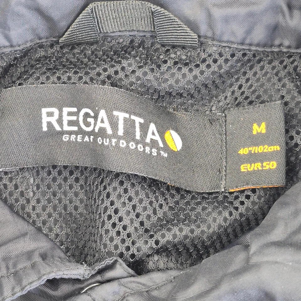 Veste REGATTA noir moyen homme polyester imperméable à capuche manteau d'exté... - Photo 2/4