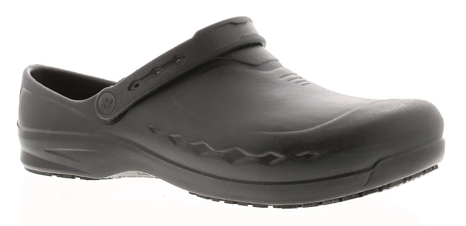 Shoes For Crews Sandals Mens Clog Zinc Beach Unisex Black UK Size