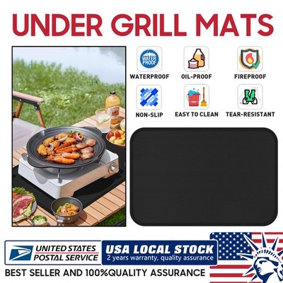 2.6sqft Under Grill Mat Fire Blanket Camping Fireproof Cloth Fire Pit Mat Picnic