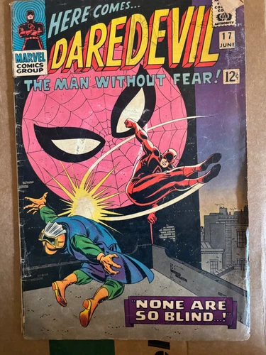 Here Comes Daredevil Man Without Fear #17 Marvel Comic 1966 Spider-Man ZJ16291