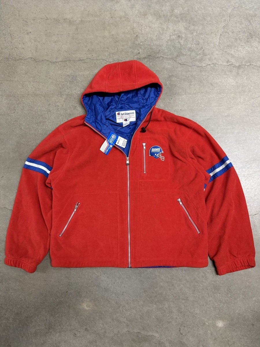 Vintage 90's New York Giants Champion Fleece Jacket Men's 2XL Vintage 90's New York Giants Champion Fleece Jacket Men's 2XL