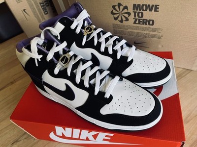 Nike Dunk High Retro PRM EMB Gr. 47,5 US13 UK12 Black White Grape DR9512 001 Neu