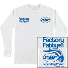 FMF Factory Fatty Long Sleeve Shirt - White, Medium HO25119900-WHT-M