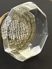 Antique Rare Faceted Grid Mirror Back Glass Door Knob Vintage Crystal Octagon — photo 9