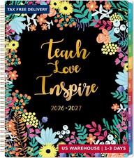 Teacher Planner 2026-2027 - Academic Planner from July 2026 - June 2027, 8.5'' x