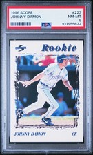 1996 SCORE #223 JOHNNY DAMON PSA 8