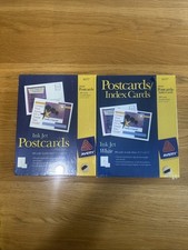 X2 Sealed Avery Ink Jet Postcard Index Cards 8577 White 400 Cards 5 1/2"X4 1/4"