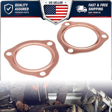 2pc 2.5 Universal Copper Header Exhaust Collector Gaskets Flanges 3-hole 2-12 2pc 2.5 Universal Copper Header Exhaust Collector Gaskets Flanges 3-hole 2-12