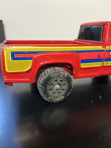 Tonka Red Ford F-150 Ranger Pick Up Truck Black Windows Complete 1980's R3 - Picture 10 of 14