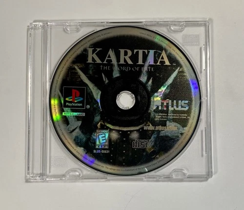 Kartia: The Word of Fate (PlayStation 1,  1998) Rare PS1 Game Disc Only Tested