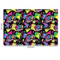 Party Deko Tischdecke 80ER Jahre 137 X 274 Cm Neu Ovp