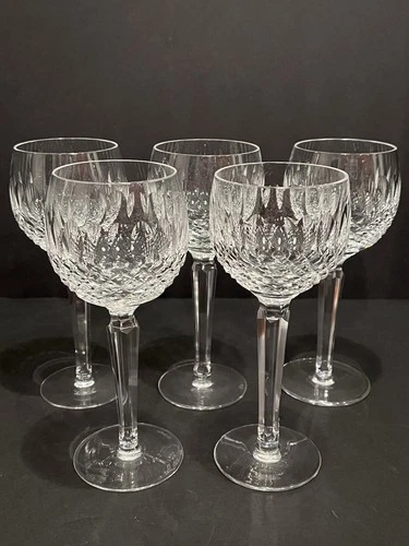 Waterford COLLEEN Vintage Wine Hocks 7-3/8" Set of 5 - Ireland