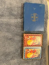 Vintage Fenwick Double Deck Scenic Playing Cards Colonial Ball