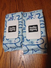 Lot Of 2 Hello Bello BABY WIPES, 99 Water, Plant Based, 60 Ct Each- 120 Wipes