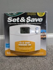 Hunter Set & Save Programmable Thermostat for...